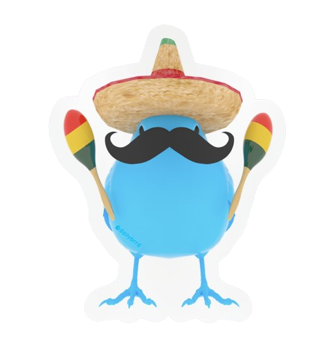 Sticker: BRRD Amigo Blue